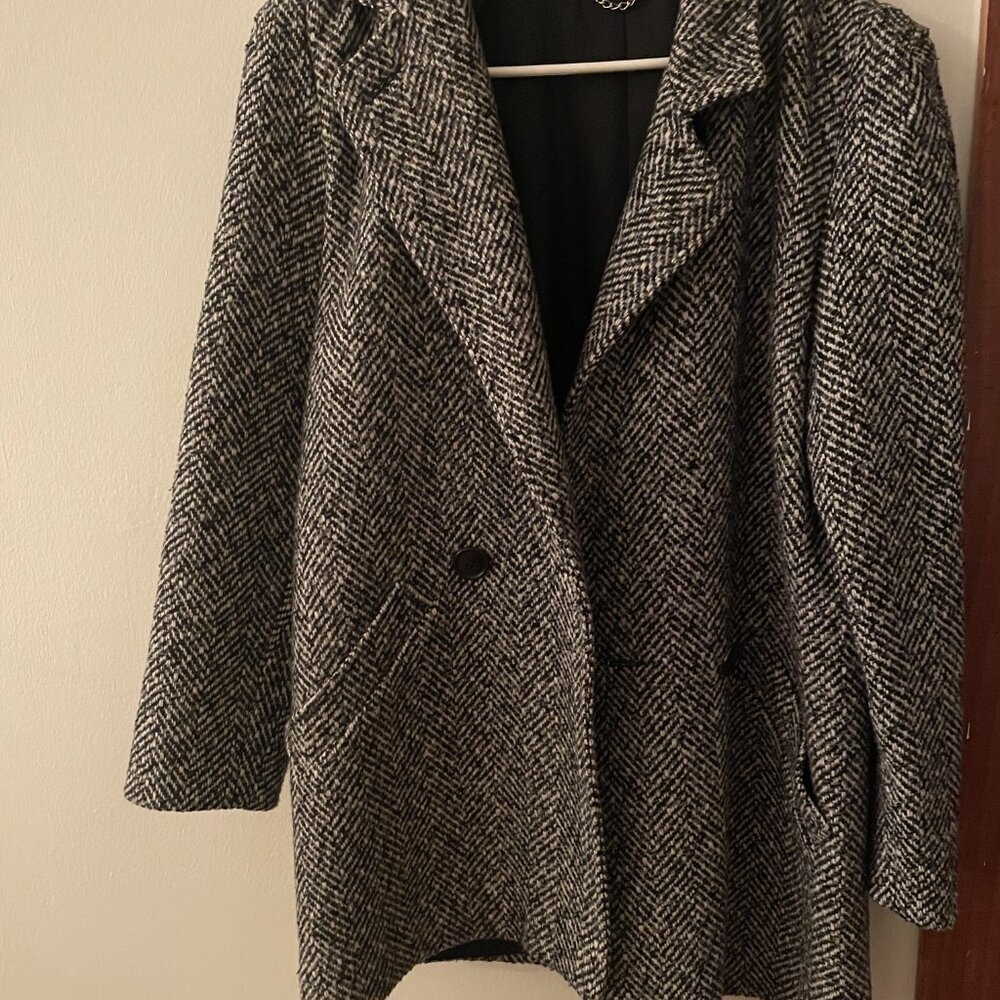 Vintage Herringbone Wool Jacket - image 2